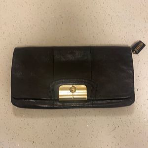 COACH BAG| coach clutch / large clutch  coach bags| genuine leather/gold…